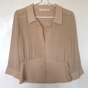 Beige Diane Von Furstenberg blouse